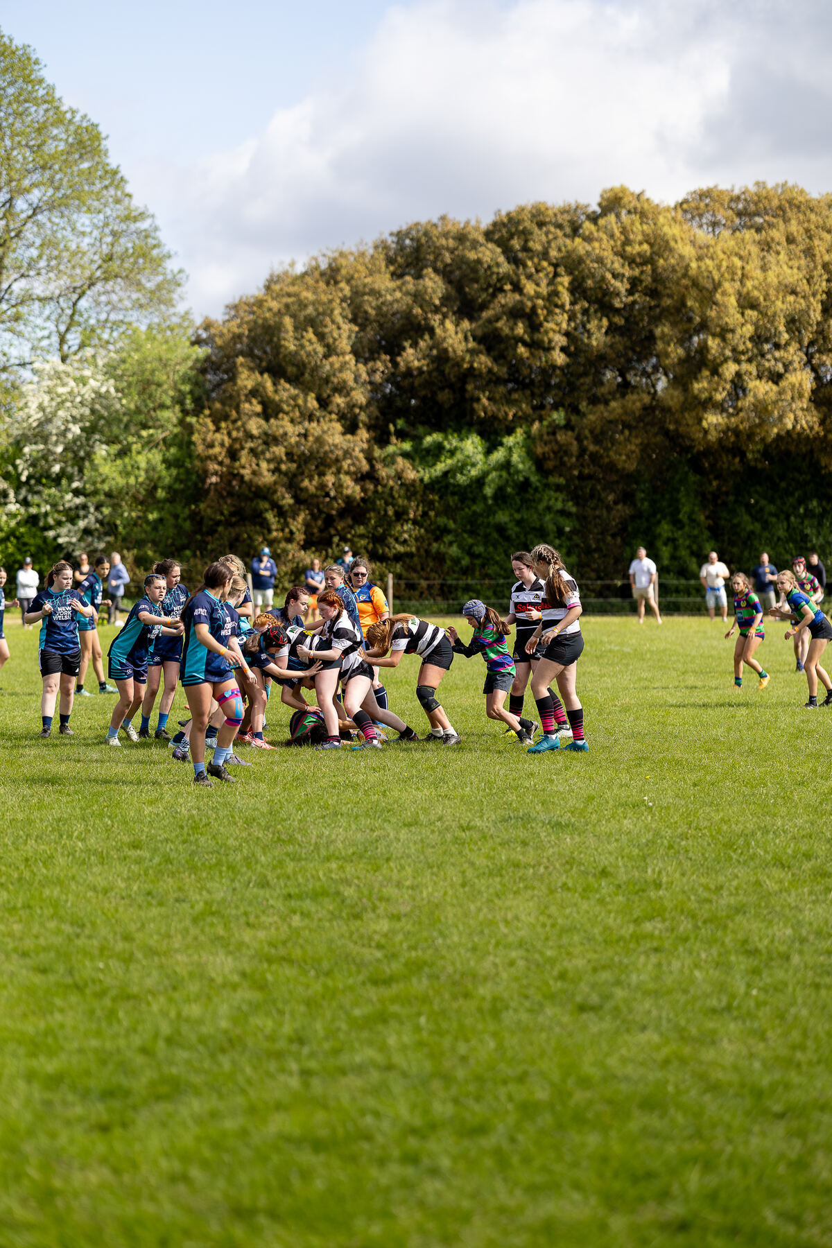 Festival rugby match in full flow